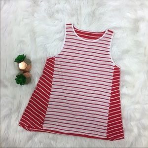Ann Taylor LOFT Striped Colorblock Tank Top